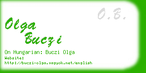 olga buczi business card